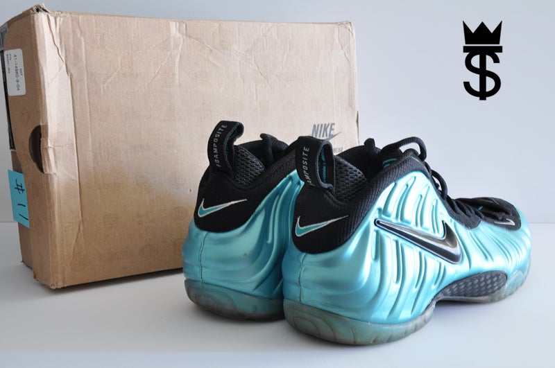 White and turquoise 2025 foamposites